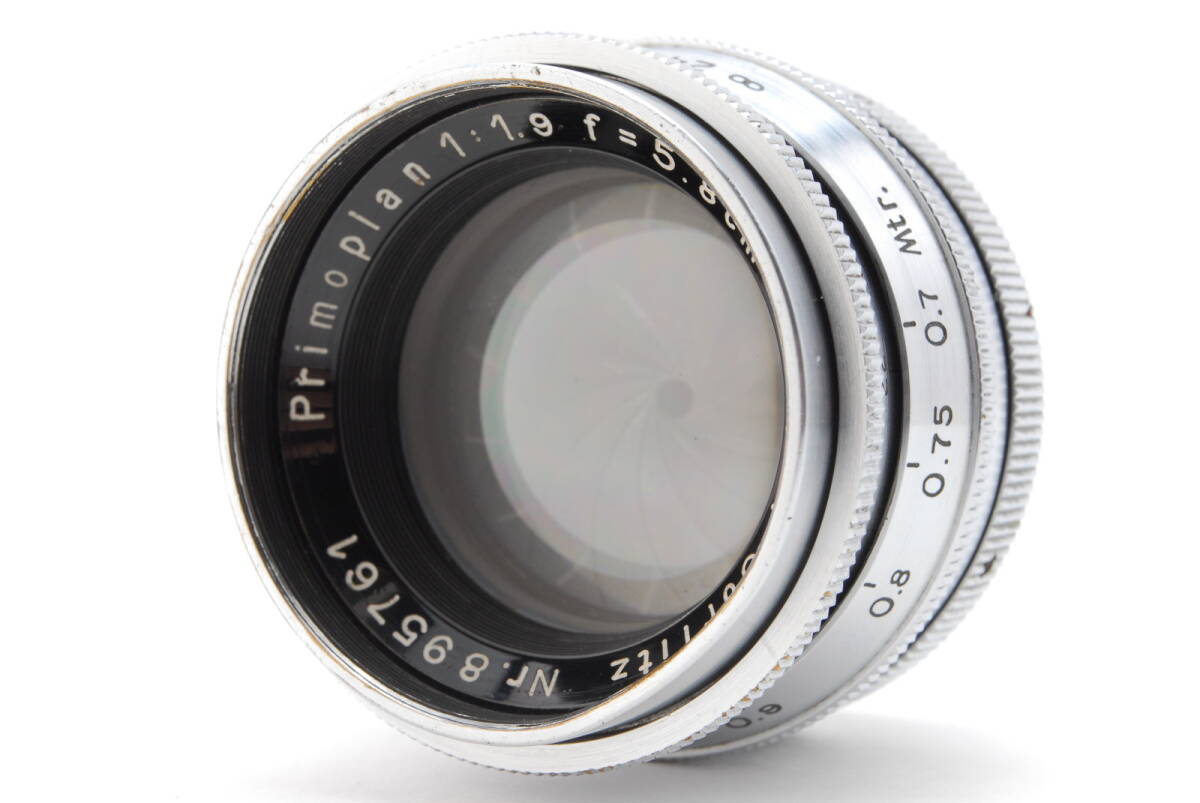 【美品 保障付 動作確認済】 Meyer Gorlitz メイヤー ゴルリッツ Primoplan 5.8cm 58mm F/1.9 MF マニュアルレンズ Exakta用 #V1692