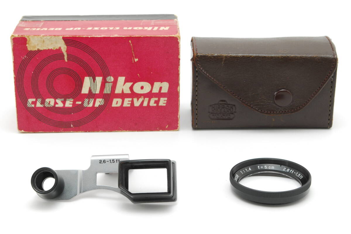 【美品 保障付 動作確認済】 Nikon ニコン Close Up Set クローズアップセット 元箱付 Nikon SP レンジファインダー用 50mm F/1.4 #V1793