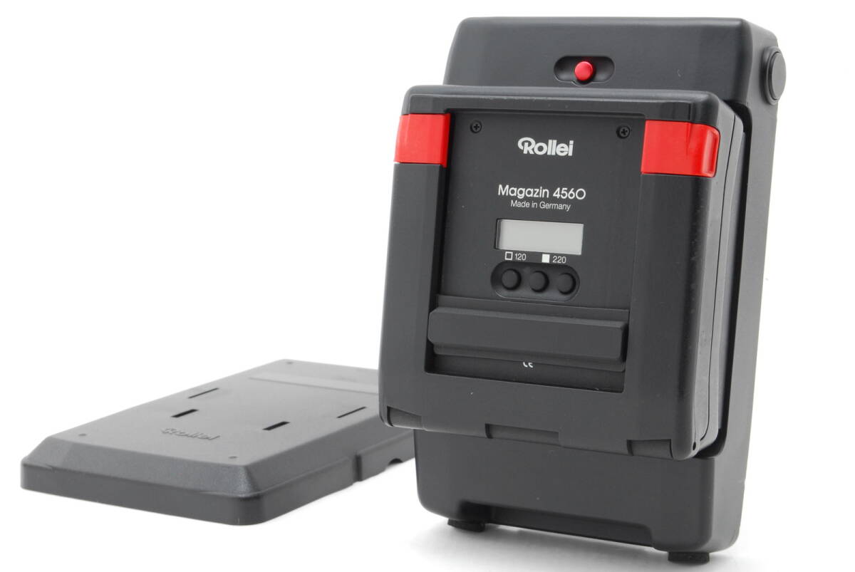 【ほぼ未使用 保障付 動作確認済】 Rollei ローライ Magazine 4560 + Adapter マガジン アダプター付き Rolleiflex 6000 System用 #V1803