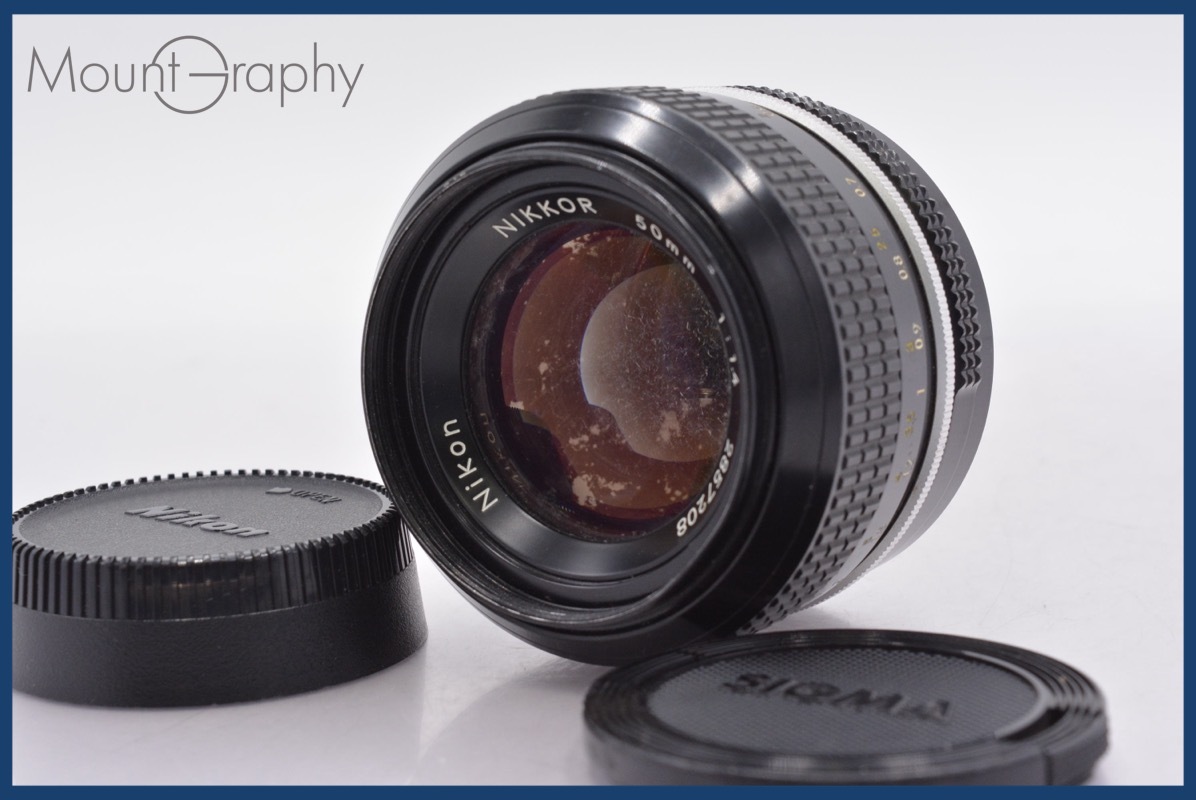 ★特別特価★ ニコン Nikon NIKKOR 50mm F1.4 非Ai 前後キャップ&レンズフィルター付 同梱無料 #am1508
