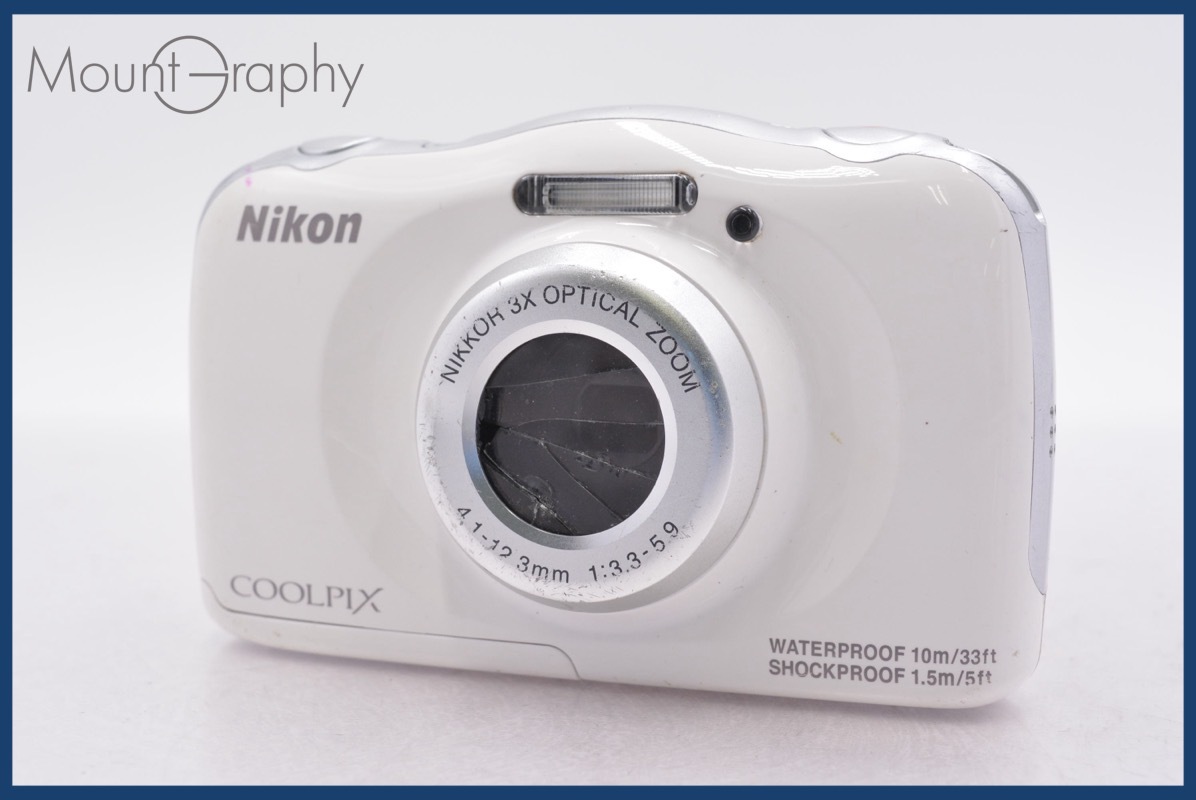 ★実用美品★ ニコン Nikon COOLPIX S33 3x ★完動★同梱無料 #R293