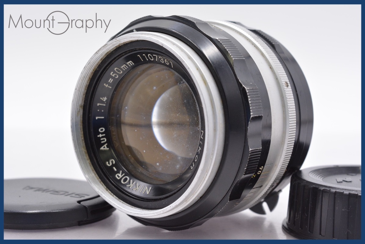 ★実用美品★ ニコン Nikon NIKKOR-S Auto 50mm F1.4 非Ai 前後キャップ付 ★完動★同梱無料 #mj4592