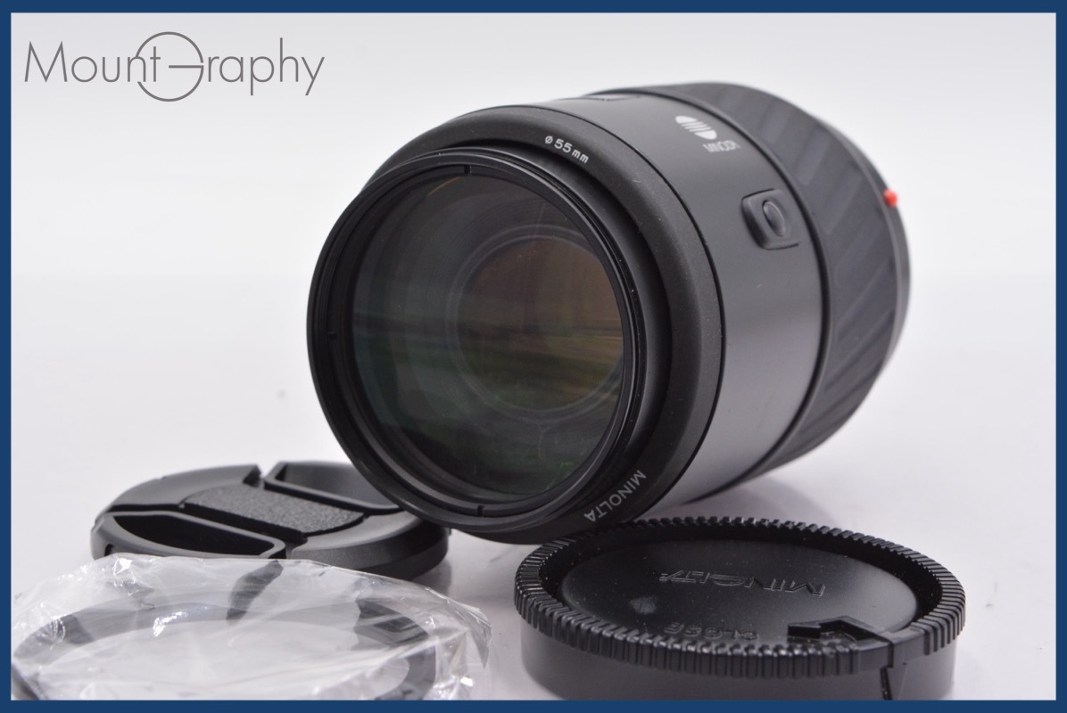 ★良品★ ミノルタ MINOLTA AF ZOOM 100-300mm F4.5-5.6 前後キャップ&レンズフィルター付 ★完動★同梱無料 #am236