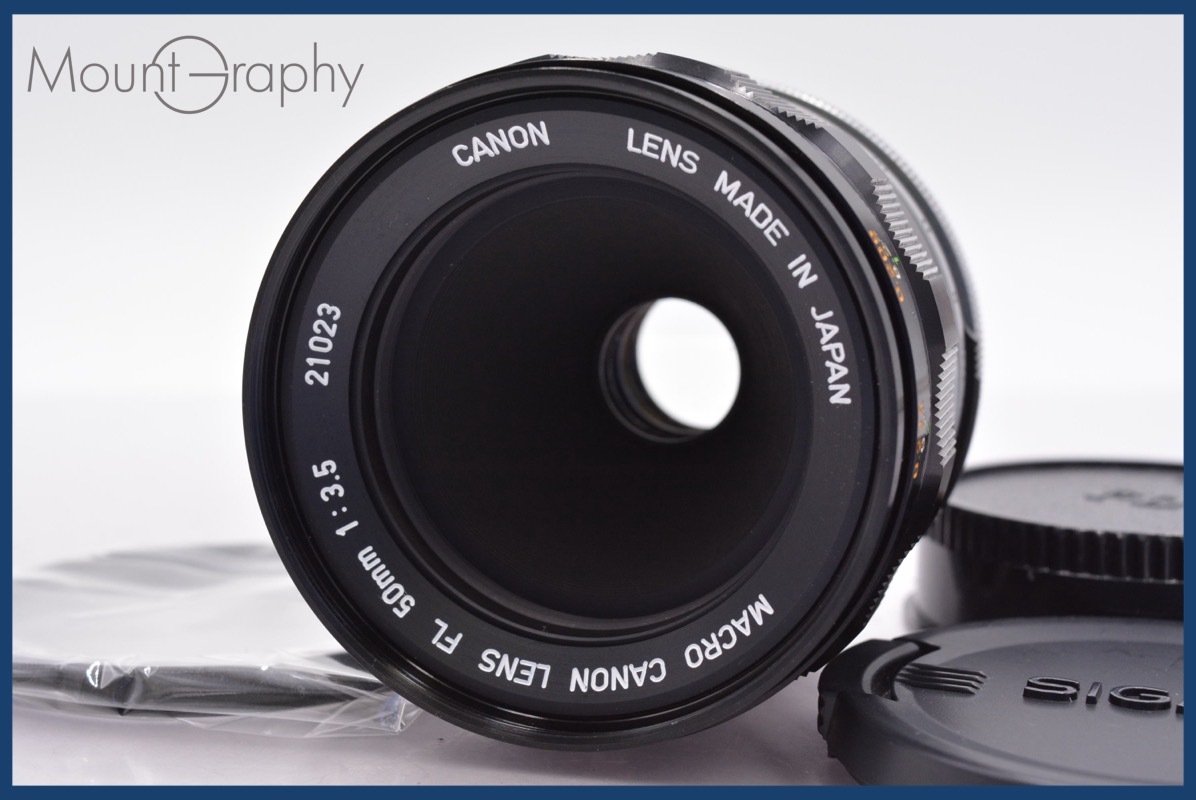 ★特別特価★ キヤノン Canon FL 50mm F3.5 前後キャップ&レンズフィルター付 ★完動★同梱無料 #yk5053