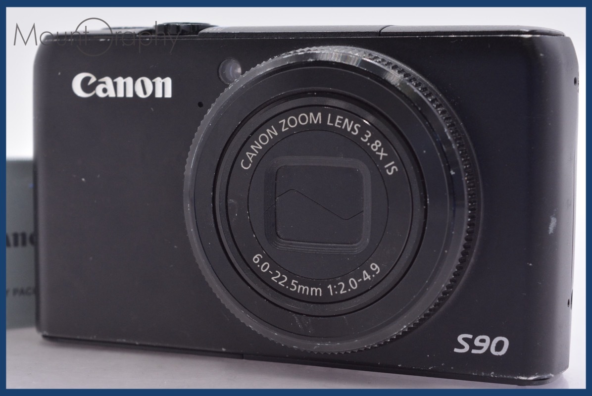【動作保証】 キヤノン Canon Power Shot S90 3.8x バッテリー付属 同梱無料 #yk5748