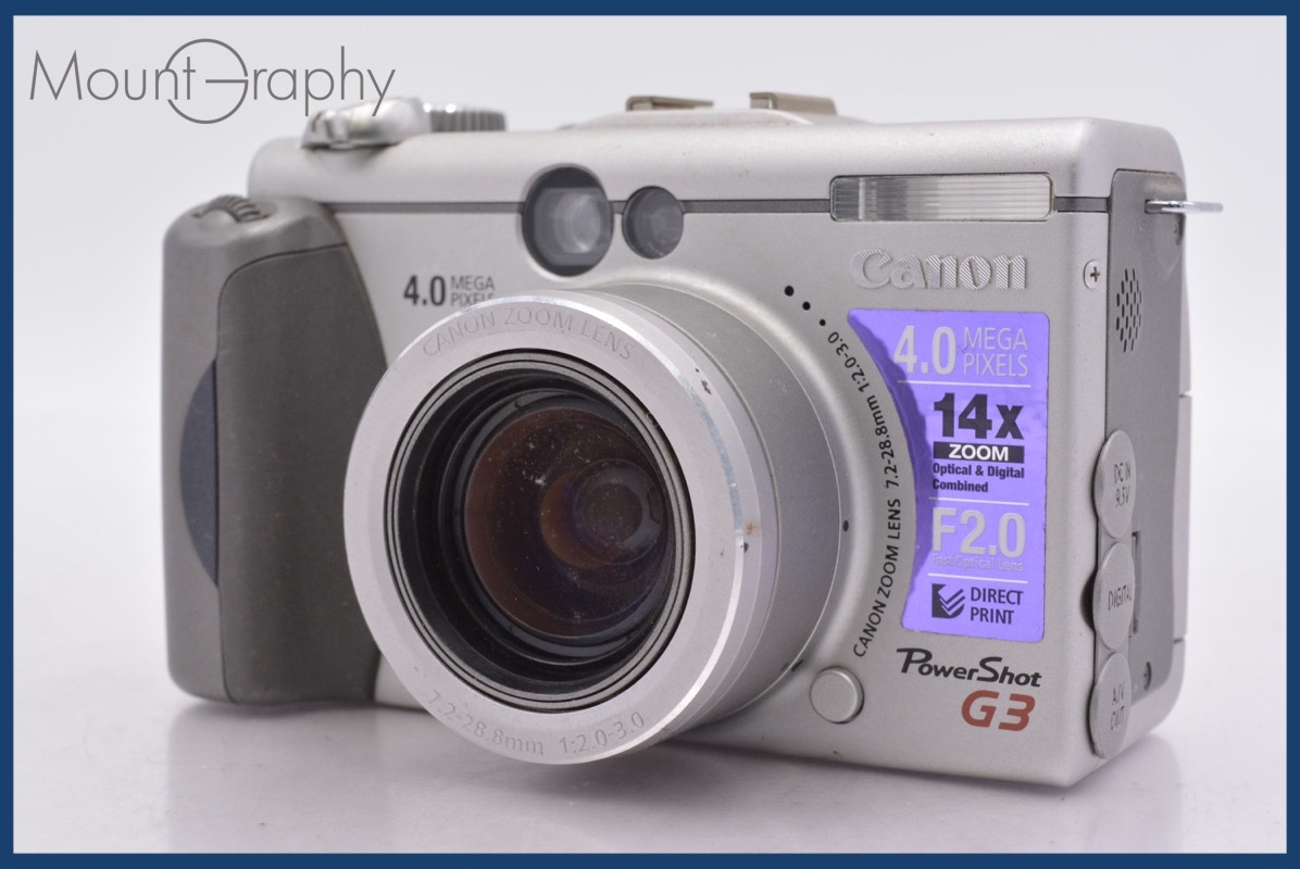 キヤノン Canon PowerShot G3 4x 同梱無料 #mj8193