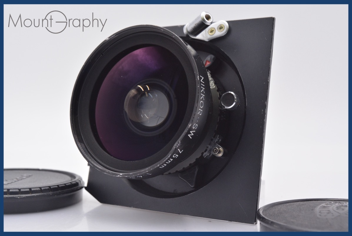 【動作保証】 ニコン Nikon NIKKOR-SW 75mm F4.5 前後キャップ付 同梱無料 #mj8345