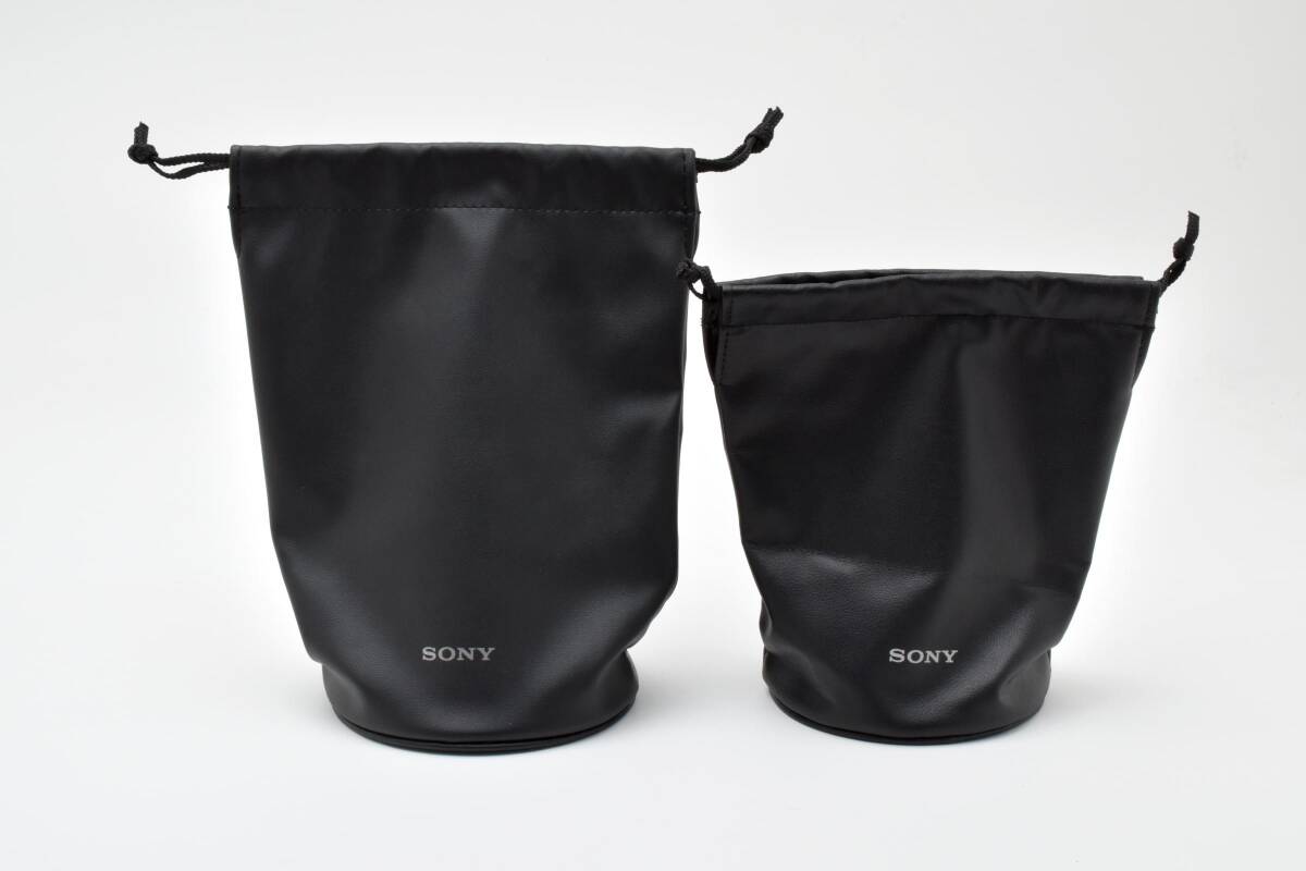 ★極上品★ソニー SONY レンズポーチ2個セット サイズ 底11cm 横16cm 縦20cm ,底10cm 横14cm 縦16cm★92#20