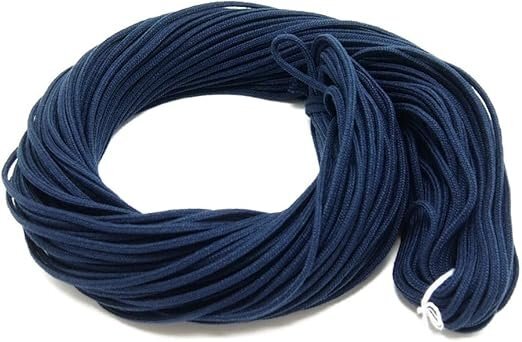 (中)アクリルスピンドル紐 約5mm 50m 巾着/エプロン/手芸/ハンドメイド (30紺) EE0529