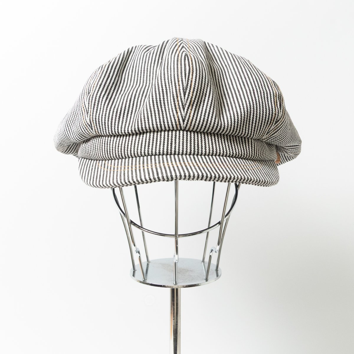 タグ付き 未使用 RUBEN ルーベン ヒッコリー キャスケット ストライプ コットン100％ ホワイト ネイビー メンズ カジュアル アメカジ