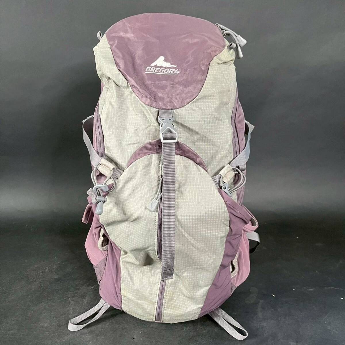 CV0113-11-7 GREGORY グレゴリー バックパック リュックサック ピンクグレー アウトドア キャンプ 登山 H54 W32 D22cm 120サイズ