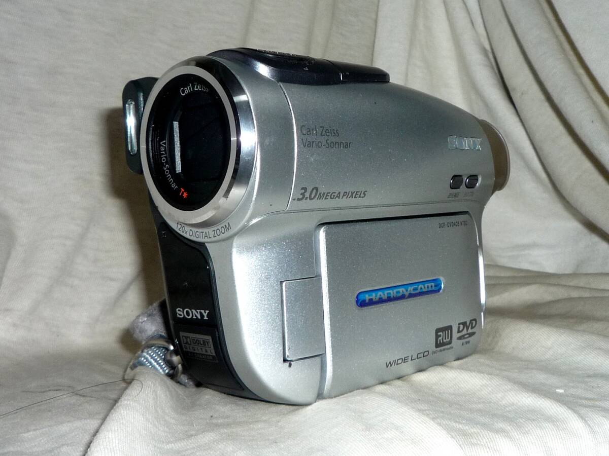 ソニー デジタルビデオカメラ DCR-DVD403 ナイトショット付（附属品なし・動作品)