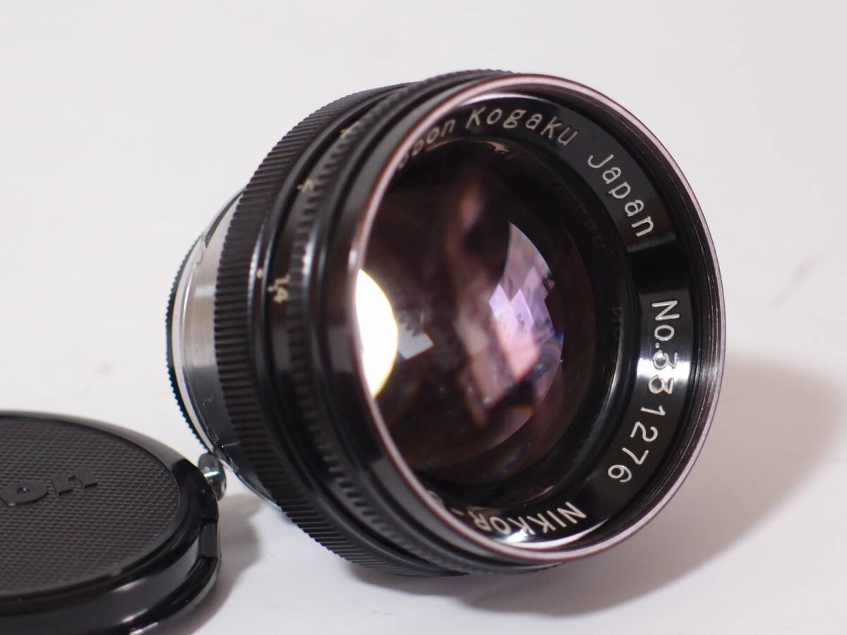 希少 ニコン NIKON Sマウントレンズ NIKKOR-S.C 5㎝ F1.4 NO.331276 オールブラック Black Paint ブラックペイント Nippon Kogaku Japan