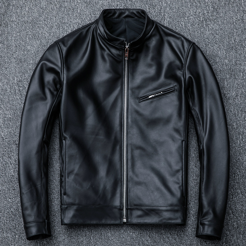本革 高級ラム革 メンズレザージャケットライダース羊革 シングル ダブル ミリタリーブルゾン 革ジャン S～4XL 黒 選択/Lサイズ