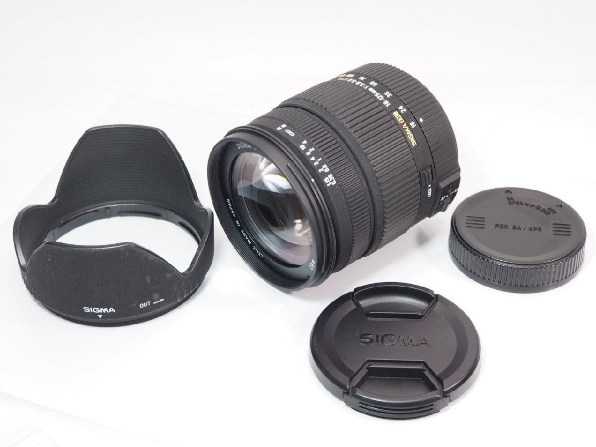 SIGMA 18-125mm F3.8-5.6 DC HSM PENTAX Kマウント 用 レンズ 純正フード付き シグマ [管SI7591