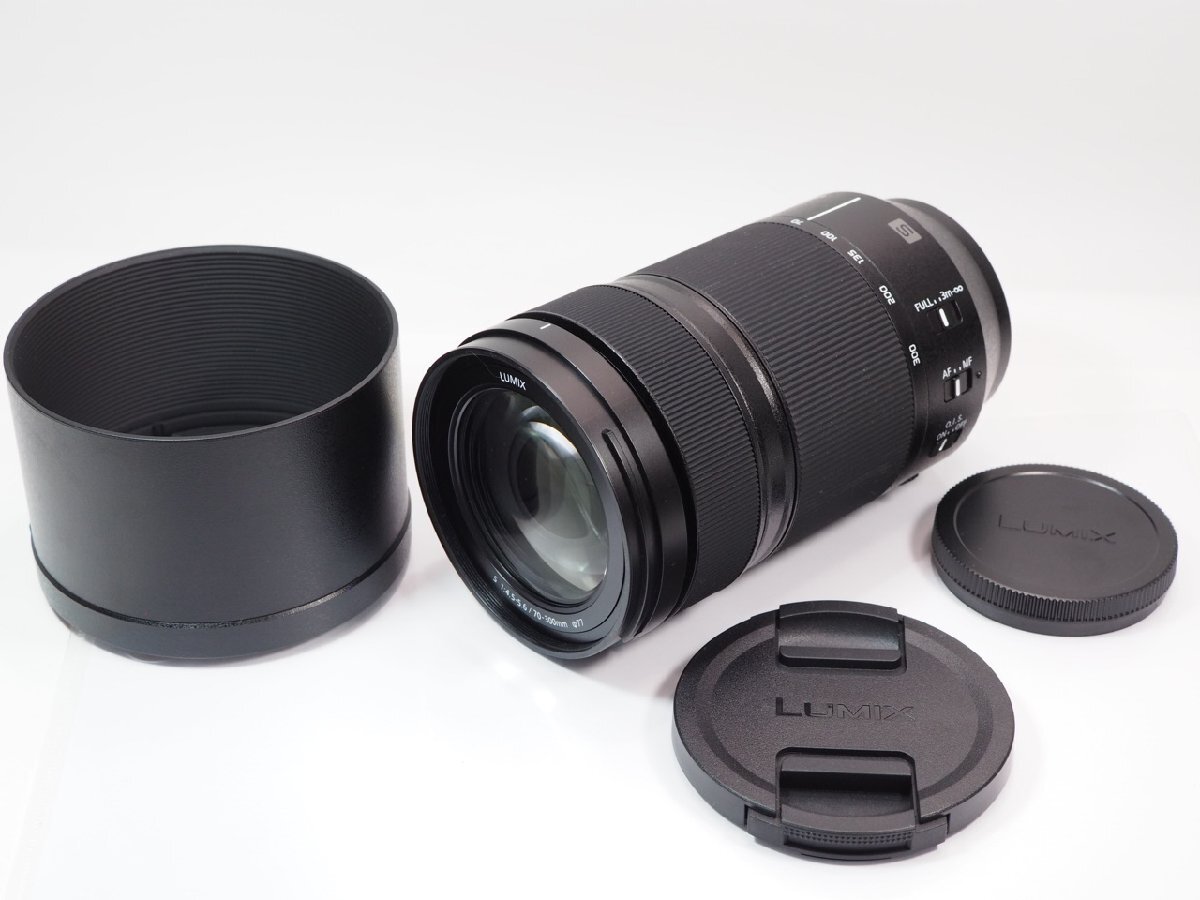 【 美品 】Panasonic S LUMIX 70-300mmF4.5-5.6 Lマウント S-R70300 純正フード 付き パナソニック [管PN7379