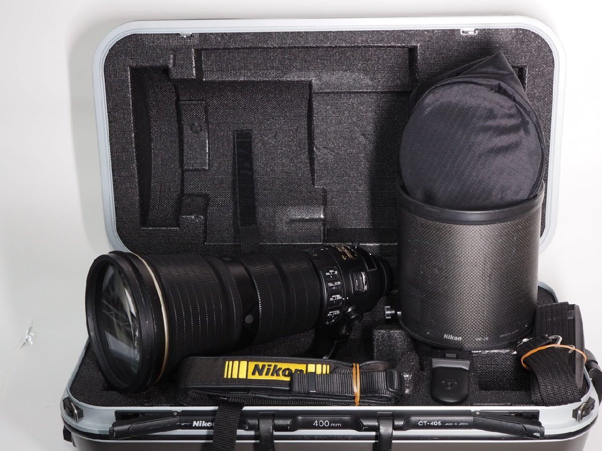 Nikon AF-S VR 400mm F2.8E FL ED 純正フード トランク付 ニコン [管NI7899