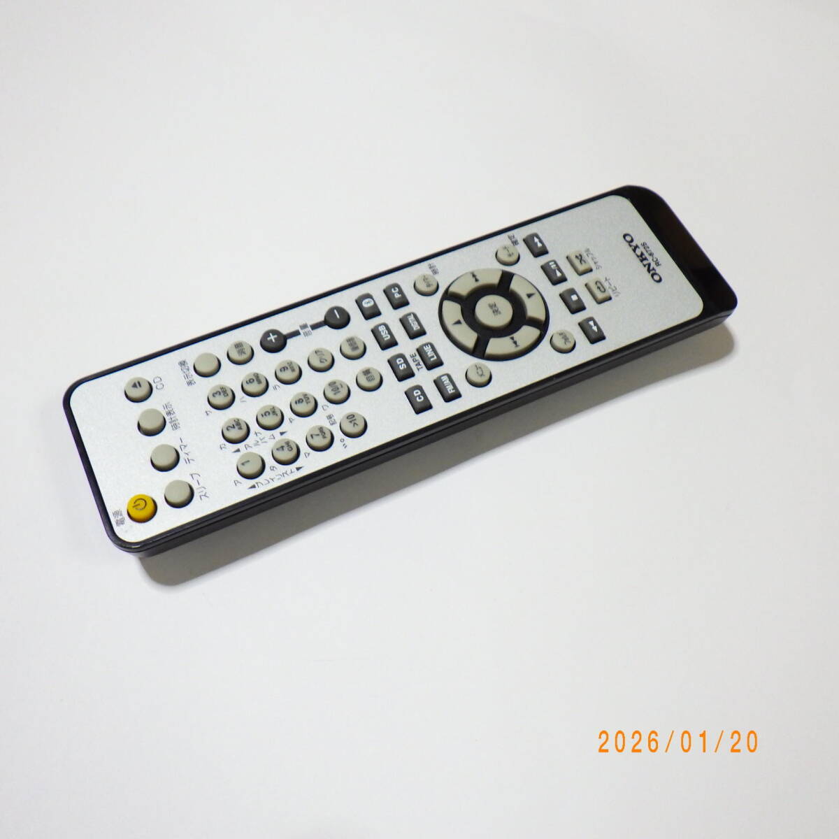 ONKYO X-NFR9/X-NFR7/NFR-7/NFR-9/NFR-9TX/NFR-9X/NFR-7X/NFR-7FX コンポ用リモコン 純正品 Bluetooth対応機種