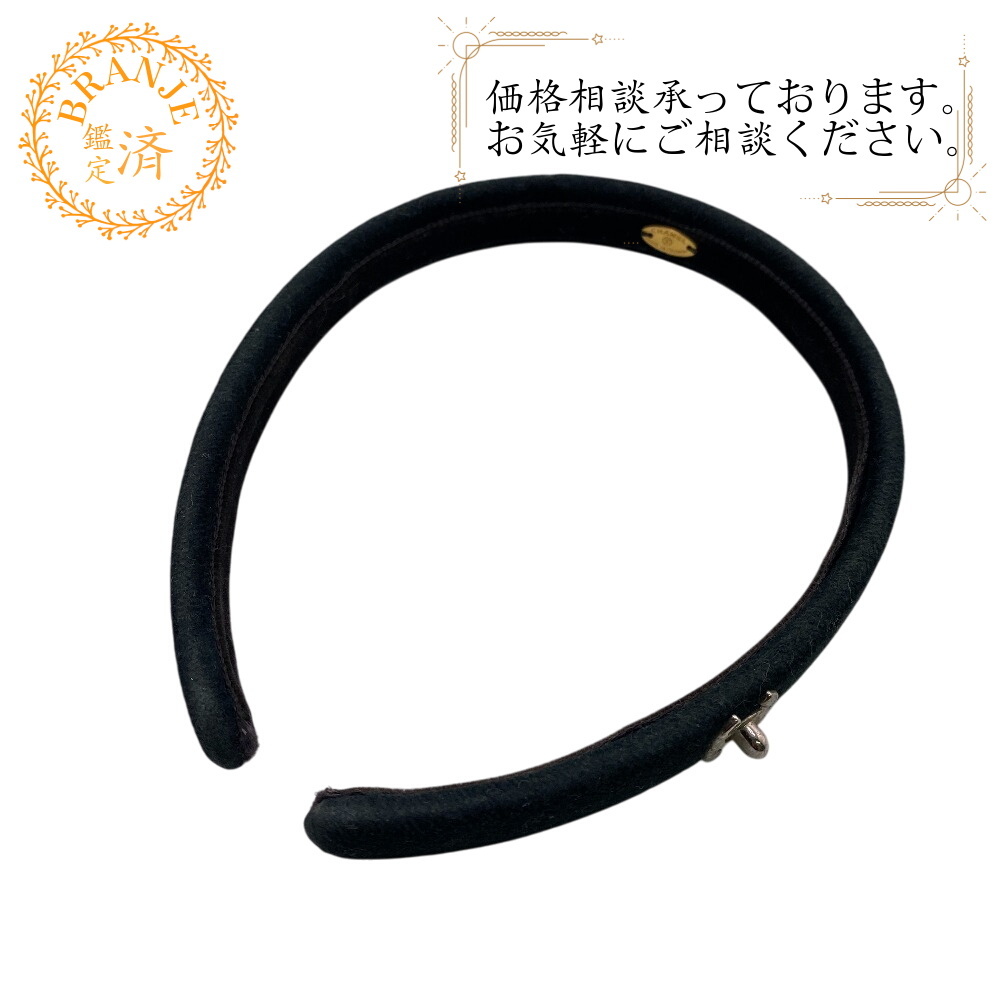 CHANEL シャネル ターンロック ココマーク ヘアアクセサリー ブラック