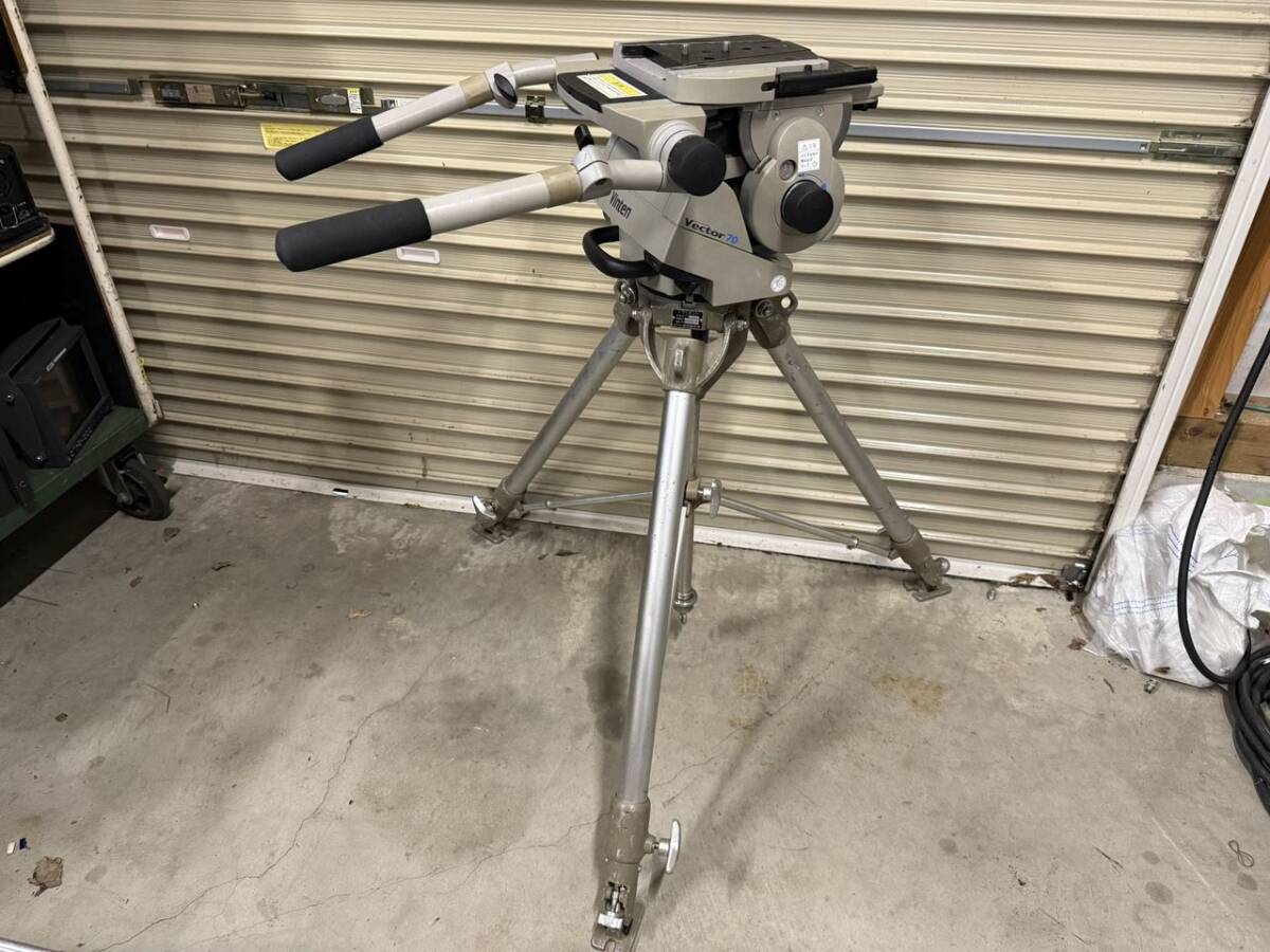 Vinten 中継用大型三脚セット Vector70ヘッドとSHOTOKU TT-64三脚 セット 動作品 レア！
