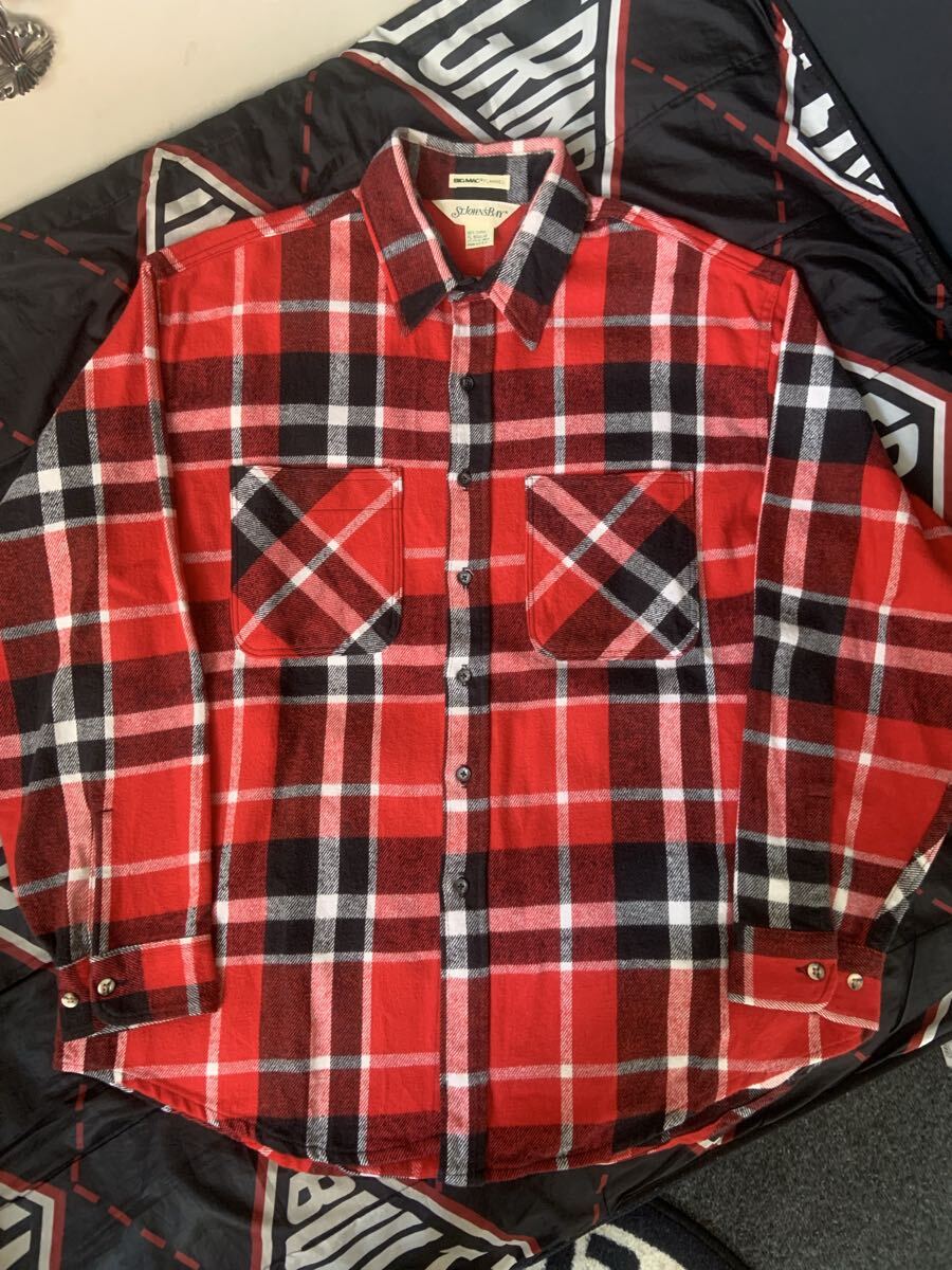 st john's bay 90s XL USA製 ネルシャツ