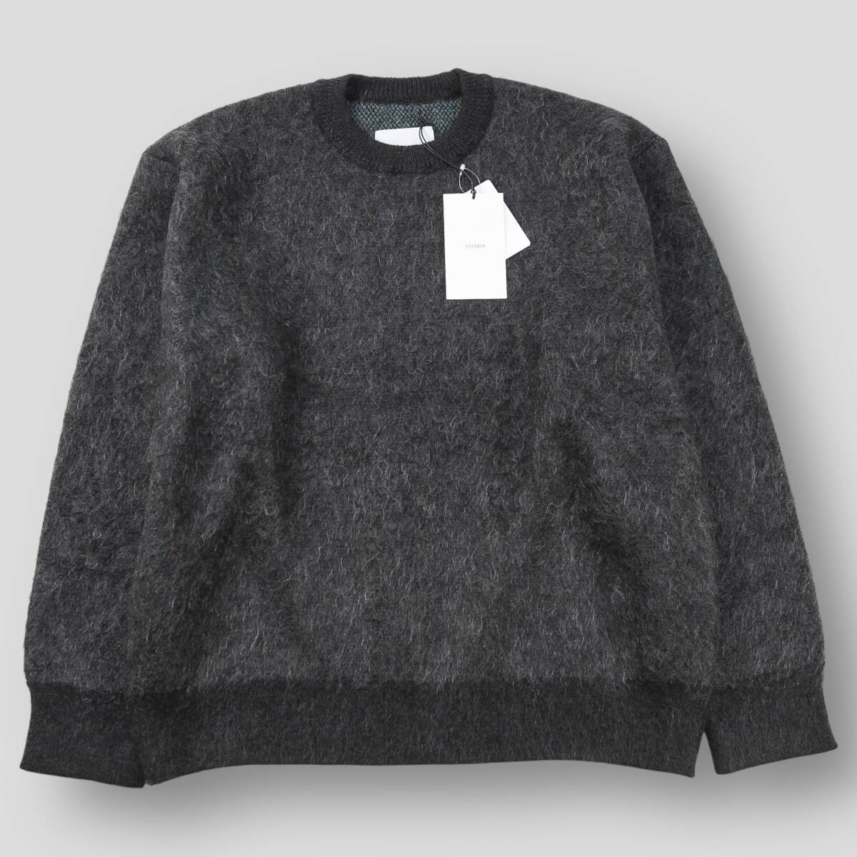 新品 ssstein シュタイン 25AW KID MOHAIR MIX JACQUARD KNIT LS キッドモヘヤ ミックスジャカードニット ST.1305 M CHARCOAL MIX stein