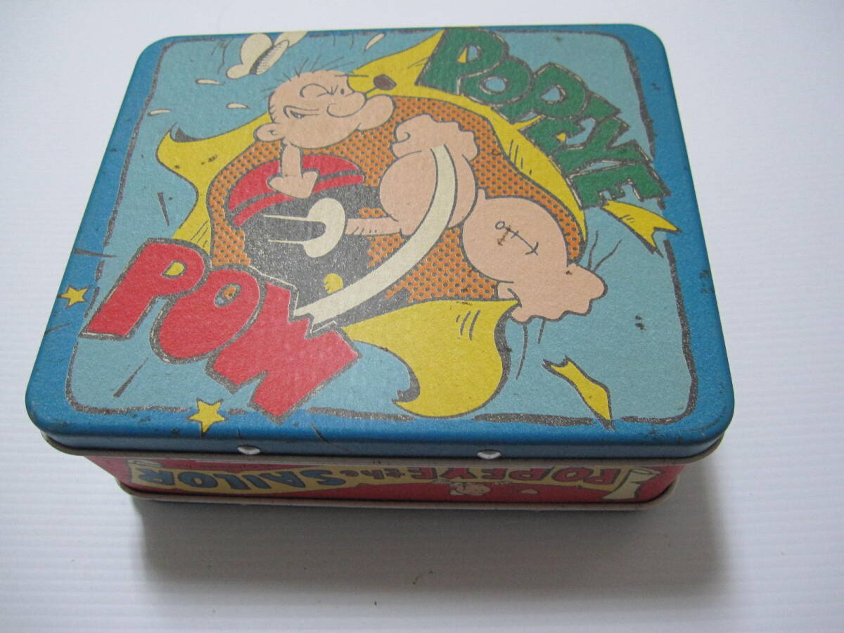 【超レア！】POPEYE ポパイ ブリキ 缶ケース 小物入れ　通常保管品/当時物 昭和レトロ