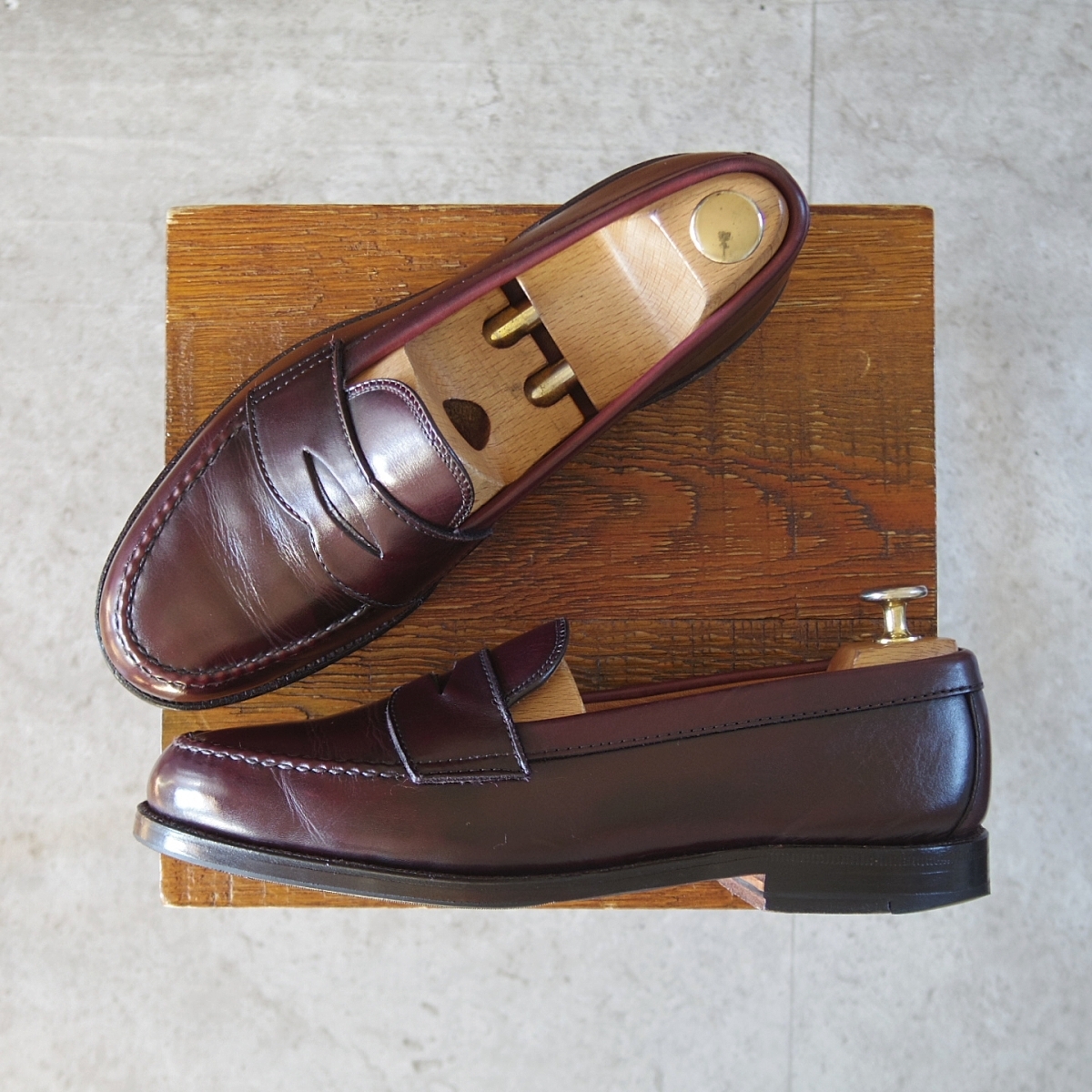 ★極上★オールデン 7E【現行定価16万円以上★コインローファー/984】ヴァンラスト/バンラスト/#8/カーフ/赤茶/メンズ/ALDEN★o304-6