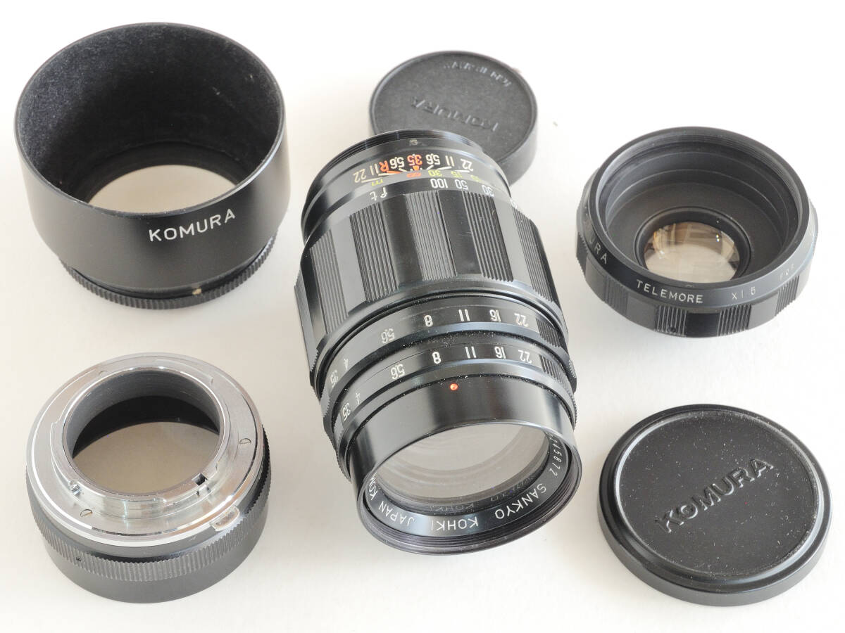 撮ってみました OLYMPUS オリンパス PEN用マウント KOMURA 135mm F3.5（中古品）1.5xテレモア付き SANKYO KOHKI