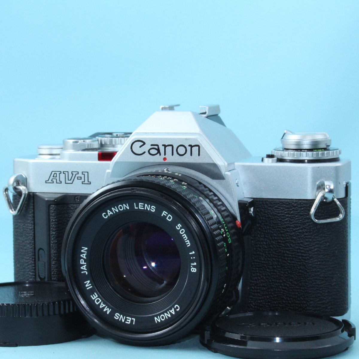 美品 CANON AV-1 + New FD 50mm F1.8 返品保証 キヤノン 一眼レフフィルムカメラ