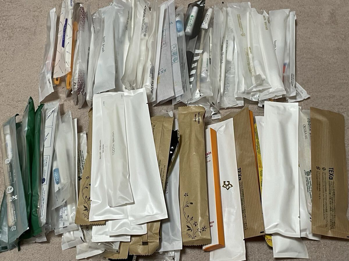 ホテル アメニティ 使い捨て 歯ブラシ 80本 まとめて 大量 掃除用 海外 国内