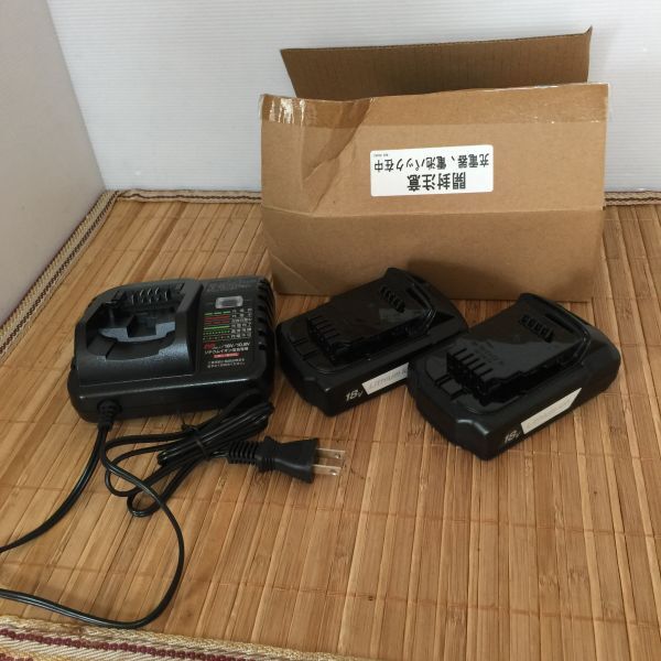管モ 京セラ KYOCERA 充電器 UBC-1803L 電動工具用 DC10.8～18V AC100V 電池パック2個 充電確認以外不明