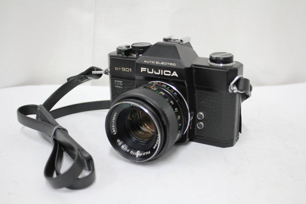 【返品保証】 フジカ FUJICA AUTO ELCTRO ST901 ブラック EBC FUJINON 55mm F1.8 ボディレンズセット e5750