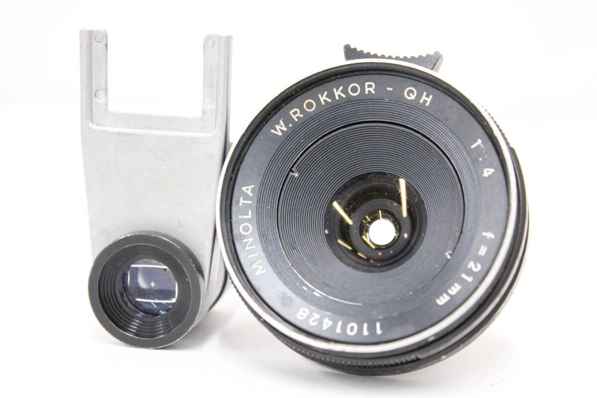 【返品保証】 ミノルタ Minolta W.Rokkor-QH 21mm F4 + 21mmファインダー レンズ e5801
