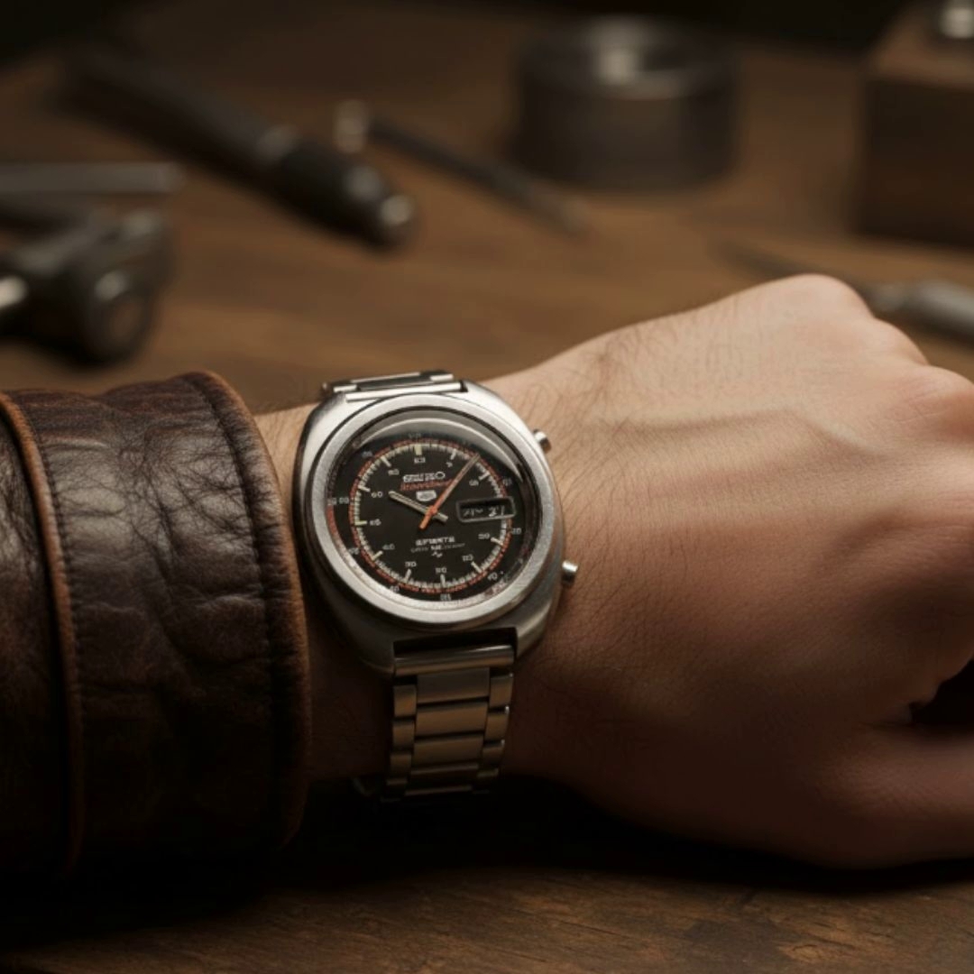 【ヴィンテージ】SEIKO セイコー スピードタイマー 5スポーツ 7017-8000 デイデイト クロノグラフ 自動巻き1980年11月