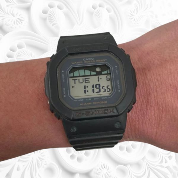 【稼働品】カシオ G-SHOCK G-LIDE GLX-S5600 タイドグラフ ムーンデータ 20気圧防水 ブラック [3559]