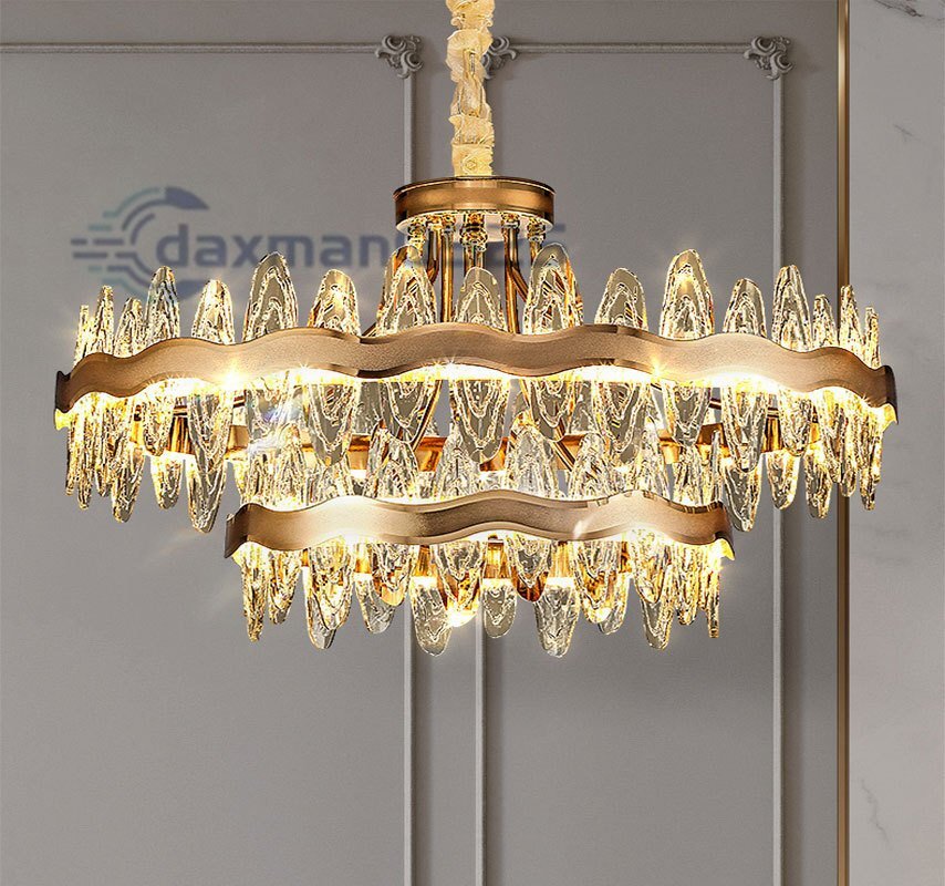 人気推薦★高級感溢れる 吊り下げ照明LED 天井照明 シャンデリア K9水晶 ラグジュアリーハイエンド 居間書斎食堂 照明