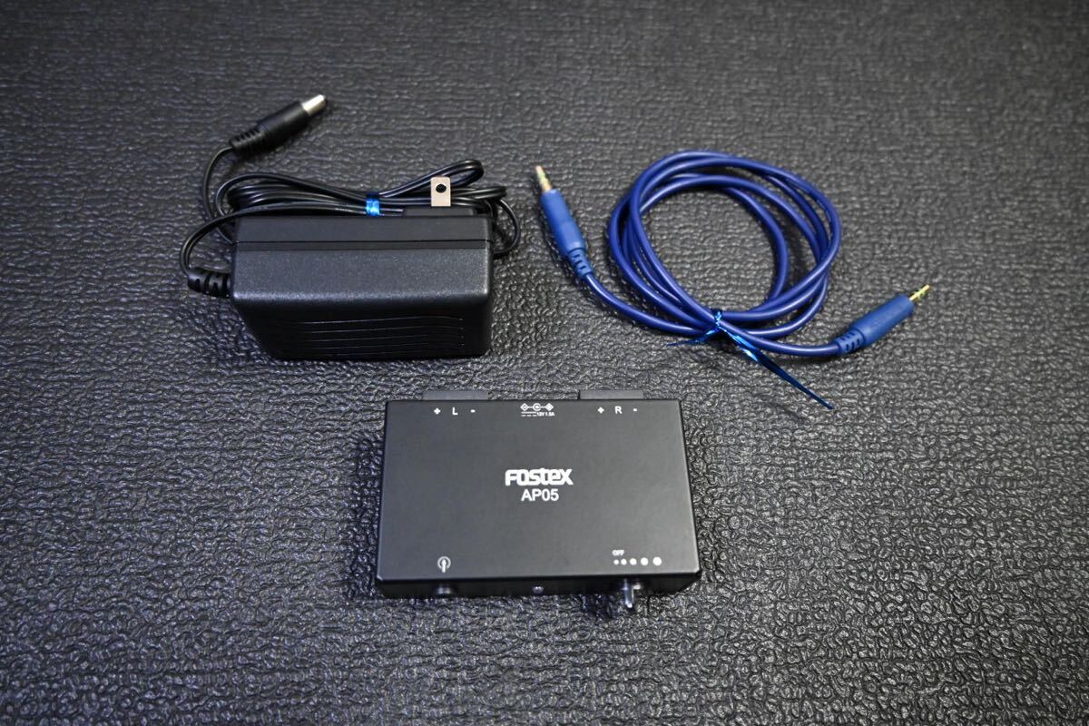 動作美品　 Fostex パーソナルアンプ AP05アダプター付き