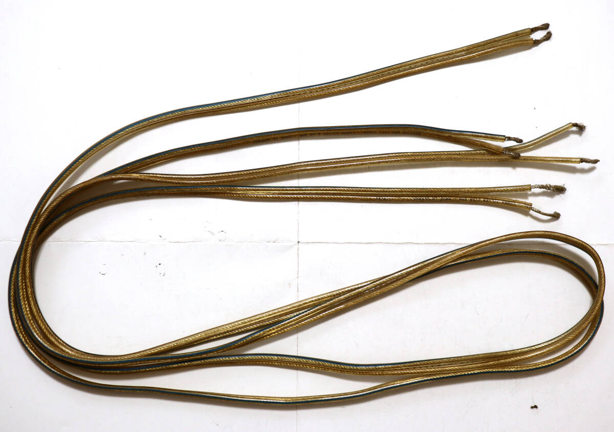 【　MONITOR DAS HiFi-Kabel　】　【　PROFI SILVER　2.5qmm　】　銀　★　スピーカーケーブル　★　約2m×2本（ペア）　★　中古