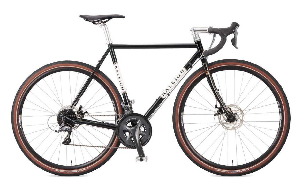 26%OFF 送料込 25年 RALEIGH ラレー CR-DC クロモリグラベル 40C 480 160-172 ブラウン&ブラック
