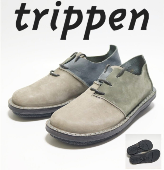 53,900円新品【trippenトリッペン】ヌバックレザー コンフォートシューズ 39(25-25.5) v7075