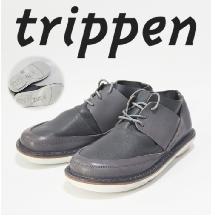 64,900円新品【trippenトリッペン】コンビレザー コンフォートシューズ 40(25.5-26.0cm) v7953