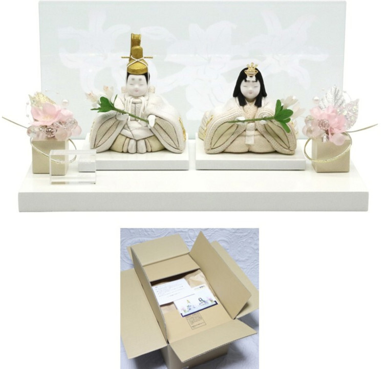 159,500円新品未使用【真多呂人形】親王飾り／カサブランカ 白い華やぎを纏う雛飾り v7955m 雛人形