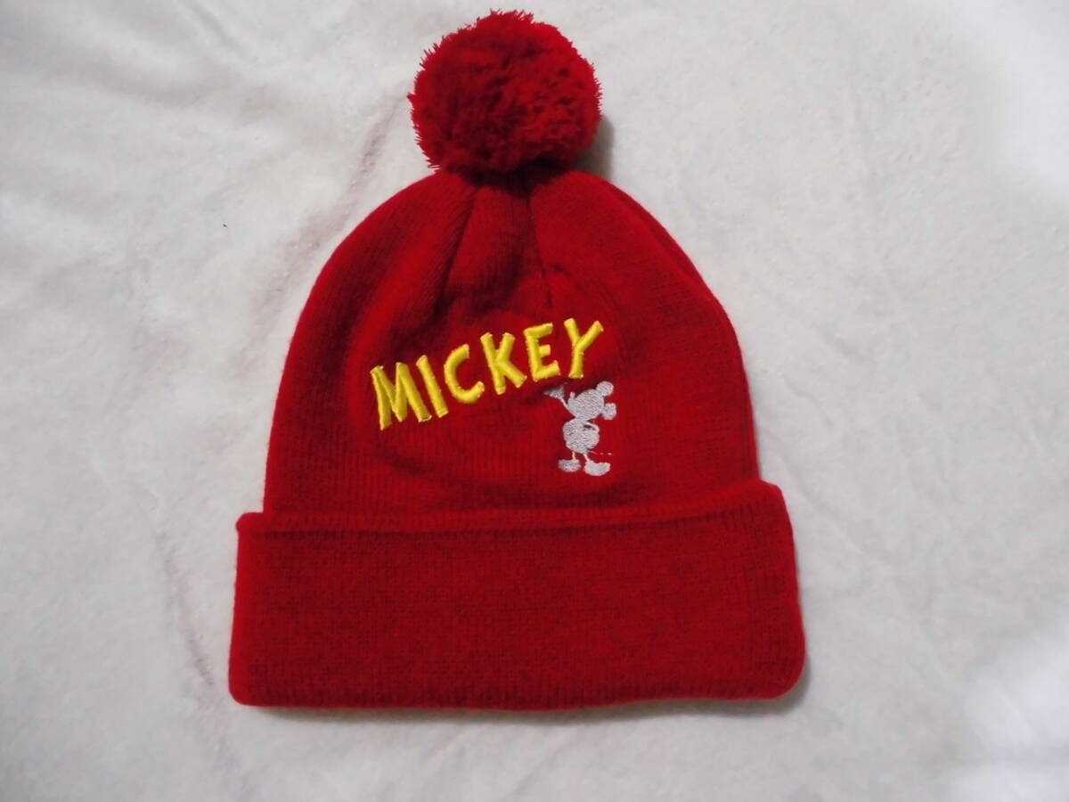 MICKEY　☆　ミッキー　☆　ニット帽　☆　男女兼用　☆　未使用品　☆