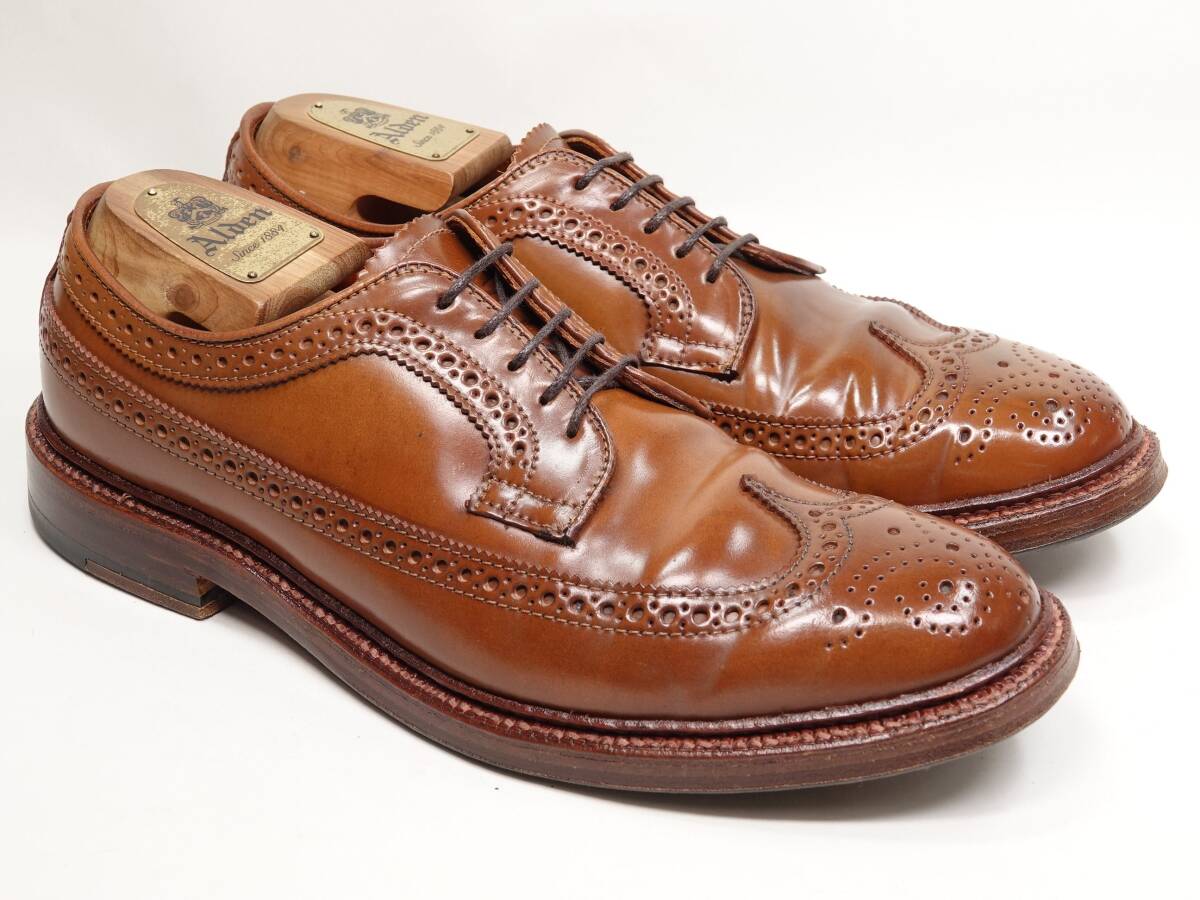 134 / 0120 レア！ 極上 オールデン ロングウィング ウイスキー コードバン 8D #D9526 リジェクト品