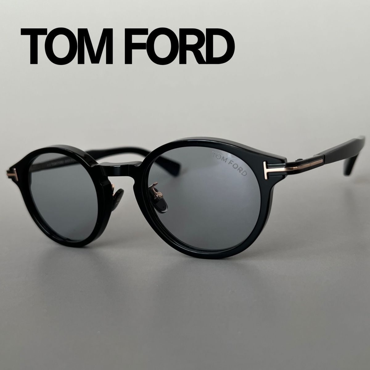 トムフォード サングラス TOM FORD アジアンフィット ボストン ブラック 黒 ゴールド 金 メンズ レディース UVカット 日本人規格 新品