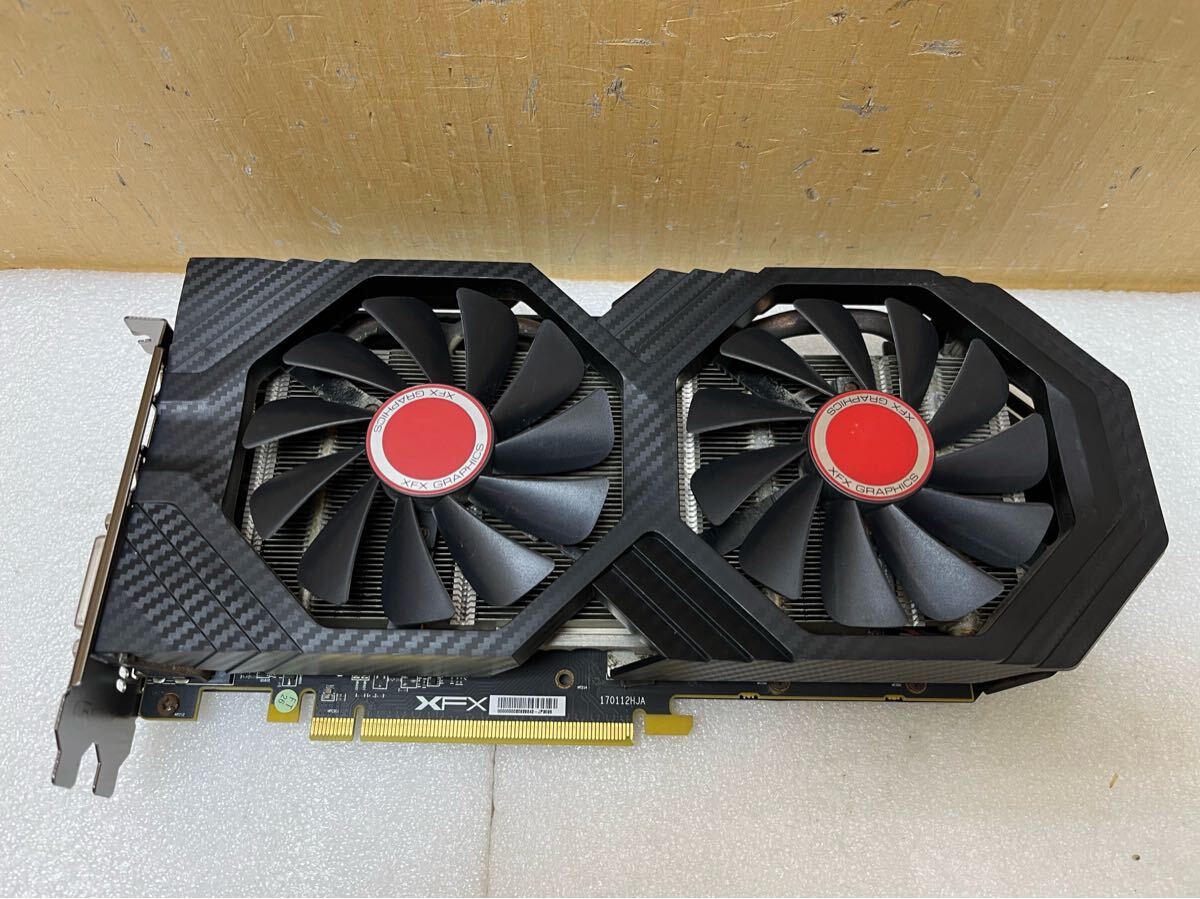U012751 動作パソコンから外したもの　XFX RX580P85D 8G グラフィックボード/ビデオカード　在庫あり　現状品　0127