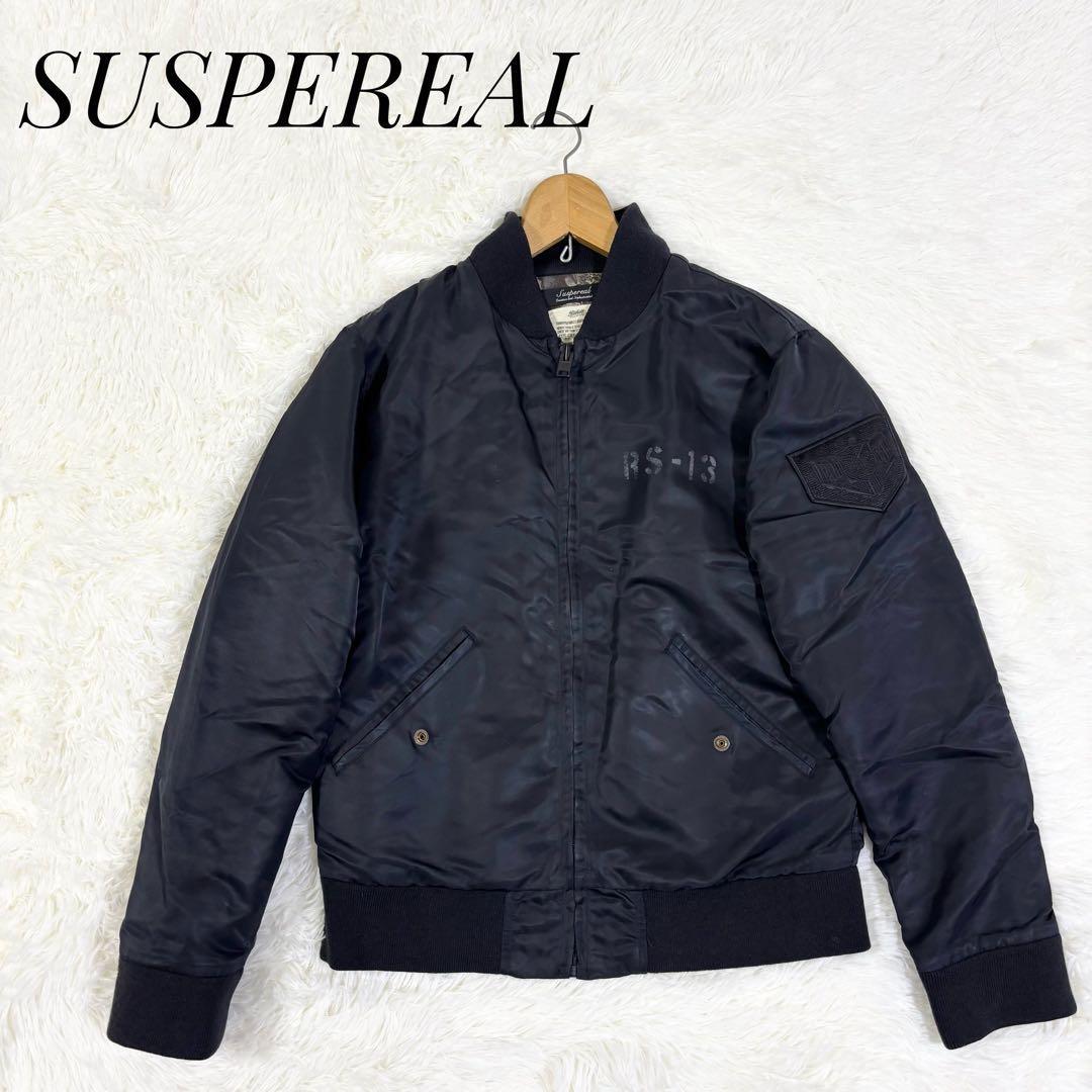 Suspereal RS-13 ブラックキルティングジャケット　バイク 裏柄　ジャケット　ブルゾン　ツーリング　綿100％　　