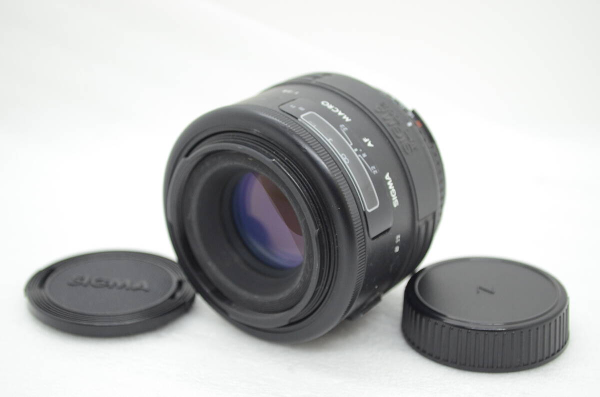 シグマ Sigma AF Macro 90mm F2.8 Multi-Coated 前後キャップ付き キャノンマウント レンズ