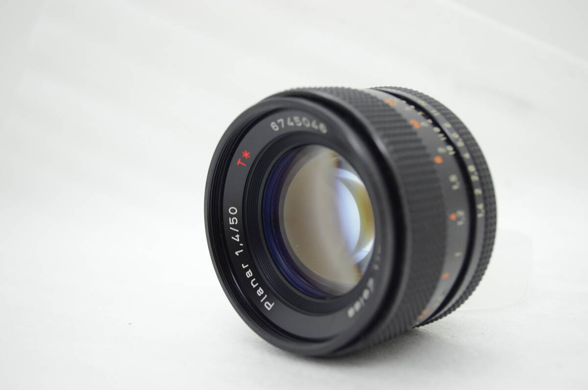 CONTAX Carl Zeiss Planar T* 50mm F1.4 AEJ カメラレンズ コンタックス マニュアルフォーカス 光学機器